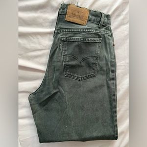 VINTAGE Levi 951’s, Olive Green, Denim